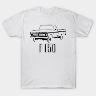 1976 F150 Black Print T-Shirt